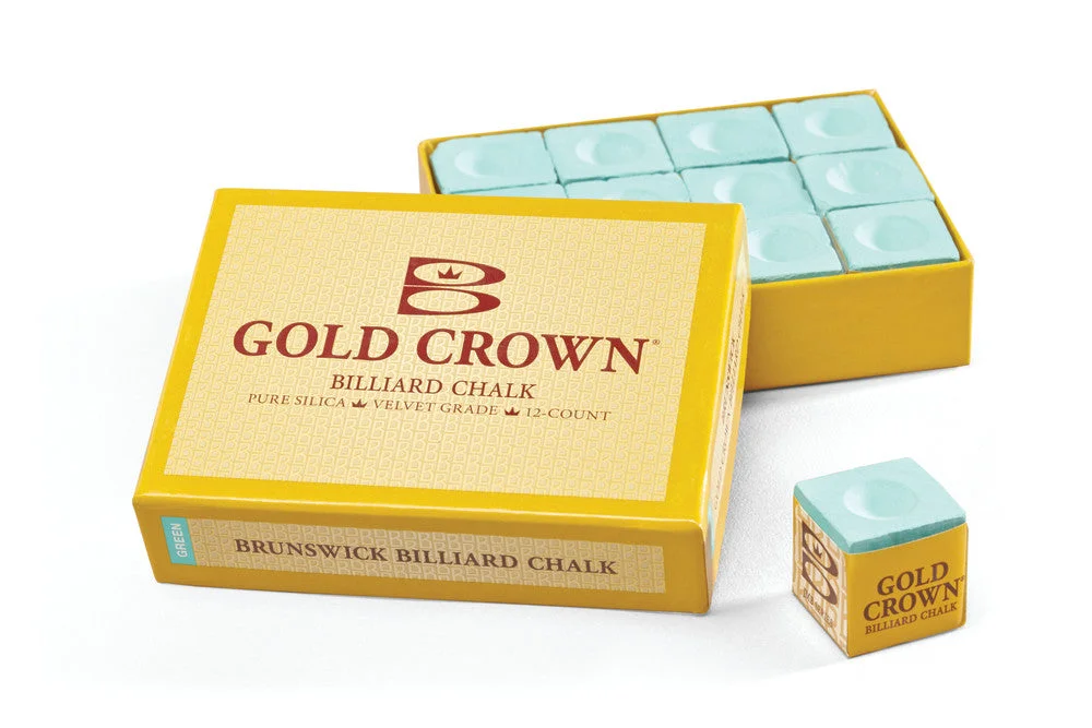 Gold Crown 12 Piece Billiard Chalk - photo 1